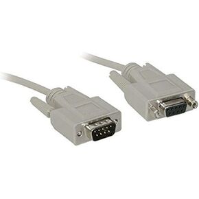 C2G Legrand DB9 M/F RS232 Serial Extension Cable with Two Male DB25 Connectors, Beige PC Extension Cable, 6 Foot Serial Port Cable, 1 Count, C2G 02711