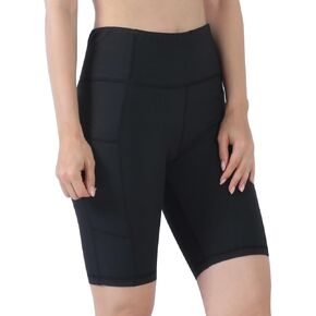 شورت يوغا نسائي عالي الخصر مع جيوب شورت رياضي للتمرين in Kuwait