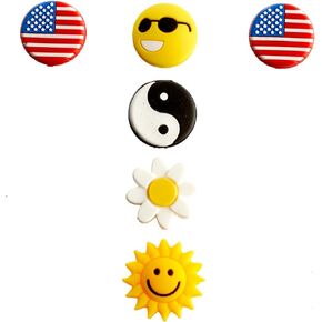 Tennis Vibration Dampener in Funny Zipper Gift Pack (Pack of 6). Best Shock Absorber for Your Racket and Strings