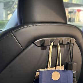 2PCS for Tesla Seat Hooks, Tesla Model 3 Y Accessories 2023 2024 Tesla Model 3 Headrest Organizer Hooks 2017-2022 Model Y Purses Hook Hanger