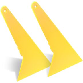 Car Window Film Scraper, Long Handle Plastic Squeegee for Vehicle Tinting Film, Vinyl Wrapping, Cleaning, Medium Version, 2 Pack