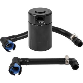 EVIL ENERGY Oil Catch Can, Air Oil Separator compatible with 2018-2023 Mustang GT 2019 Mustang Bullitt 2021-2023 Ford Mustang Mach I Passenger Side 3OZ