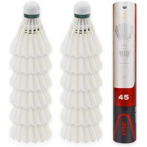 12Pcs D45 3in1 Training Broad Durable Hybird Feather Shuttlecocks Birdies Badminton Shuttlecock Indoor Outdoor Sports Game
