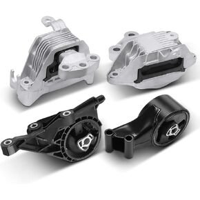 A-Premium Engine Motor and Transmission Mount Kit Compatible with Chevrolet Cruze 2011-2017 1.4L, Automatic Transmission, 4-PC Set, Replace # 13248475, 13444859