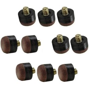 CUESOUL Screw-on Tips for Pool Cues- 13mm - Hard