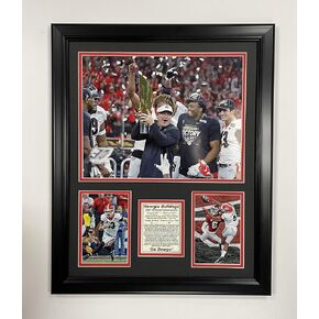 Georgia Bulldogs | 2021 CFP National Champions | 18"x22" Framed Photo Collage (Mosaic)