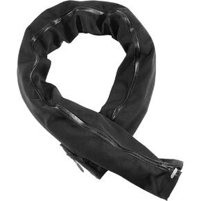 Premium 48-Inch Black Zippered Rigging Sleeve - Advanced Trolling Motor Cable Protection, Weather-Resistant, Convenient Access, Organized Cable Management