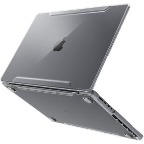 Spigen Thin Fit Designed for MacBook Pro 14 inch Case M4/Pro/Max (2024) M3/M2/M1/Pro/Max (2023-2021) A3112 A3185 A3401 A2918 A2992 A2779 A2442 Transparent Protective Hard Shell Case - Crystal Clear