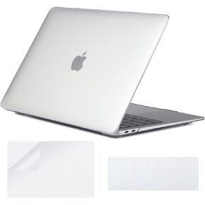 جراب COATIT لجهاز MacBook Air 13 بوصة إصدار A2337 M1 A2179 A1932 2022-2020-2018، لجهاز MacBook Air 13.3 بوصة وغطاء لوحة المفاتيح وواقي شاشة، شفاف in Kuwait