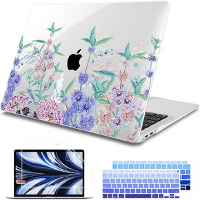 Tuiklol Compatible with 2021 2020 2019 2018 MacBook Air 13 inch Case M1 A2337 A2179 A1932 (Touch ID), MacBook Air 2020 Laptop Hard Shell Keyboard Cover Screen Protector & Dust Plug, Composition Book