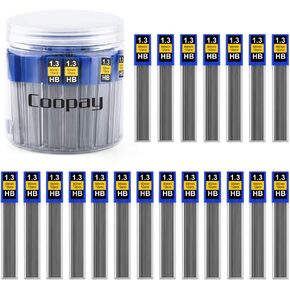 Coopay 600 Pieces Lead Refills 0.7 mm HB Break Resistant Mechanical Pencil Refills, 12 Pack Per Tube, 50 Tubes(0.7 mm)