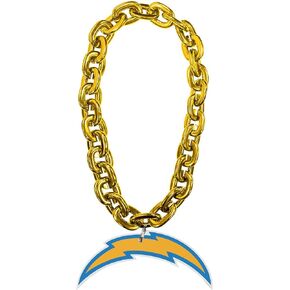 Aminco NFL Los Angeles Chargers Team Fan Chain, Gold