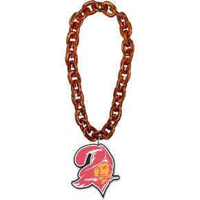 aminco Tampa Bay Buccaneers Throwback Head Logo NFL Fan Chain, Orange