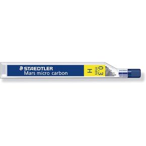 Staedtler Micro Mars Carbon Mechanical Pencil Lead, 0.3 mm, H, 60 mm x 12 (250 03 H)