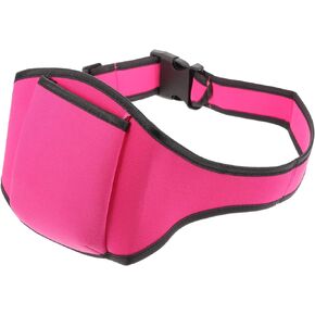 ifundom Microphone Belt Bag Rosy Fitness Neoprene Headset Bag Sports