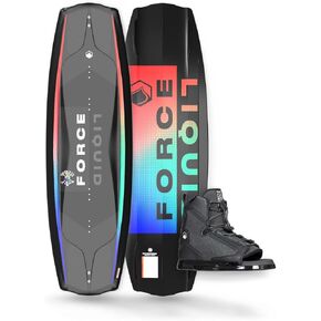 Liquid Force 2024 Trip 144cm Wakeboard with Index Size 12-15 Wakeboard Bindings Package