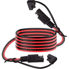 iGreely SAE كابل تمديد 16 قياس 30 قدم 9 متر SAE إلى SAE كابل تمديد سريع قطع الأسلاك تسخير 16AWG SAE موصل SAE التوصيل للسيارات RV دراجة نارية لوحة للطاقة الشمسية السيارات جرار 9M in Kuwait