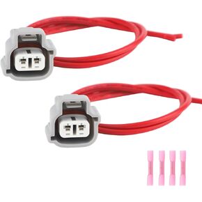 Turn Light Signal Harness Cable Connector Pigtail Compatible with Toyota Lexus Scion Replaces# 90980-11019 (2PCS)