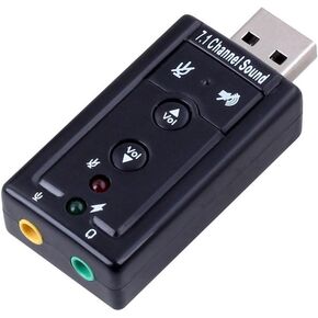 New USB 2.0 to Audio External Sound Card Adapter Virtual 7.1 CH Mic Speaker