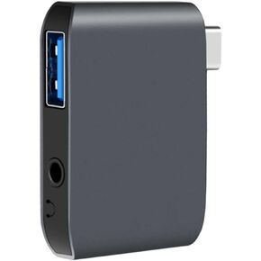 DriverGenius U3AU001 USB Type-C to 3.5mm Digital Audio Interface Adapter (TRRS) w/USB 3.0 Port