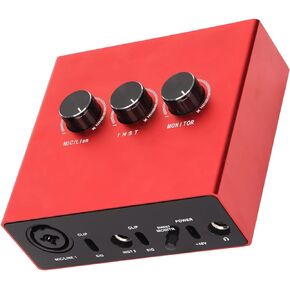 External Sound Cards, Professional USB Live Sound Card, True Stereo Mini Audio Mixer, for Recording Streaming Podcasting, for Windows XP/Windows 10, for Android 6.0~12, for iOS