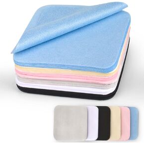 60 Pack Small Microfiber Cleaning Cloth for Eyeglasses 8x8cm/3.15x3.15in Luxury Suede Glass Cleaning Cloth Glasses Cleaner for Eye Glass Lens Cleaning Gentle and Lint-Free