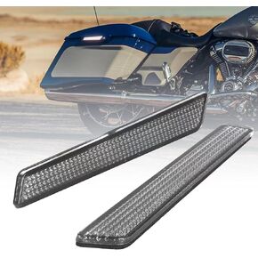 Saddle Bag Reflector Inserts, Black Reflectors Compatble for Harley Davidson 2014-2024 Street Glide Electra Glide Road Glide Road King Ultra Limited