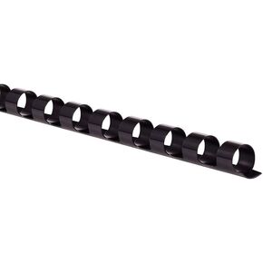 GBC Binding Spines/Spirals/Coils, 5/16" Diameter, 40 Sheet Capacity, CombBind, Black, 100 Pack (4000032)
