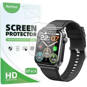 Screen Protector Compatible for Donerton T50H Smart Watch 1.85" (6 Pack) Full Coverage Clear TPU Soft Film Compatible for uaue T50S Smart Watch
