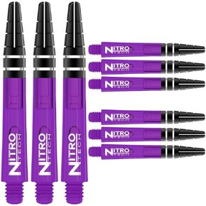 RED DRAGON Nitrotech Short Stems - Purple - 3 Sets per Pack (9 Stems in Total)