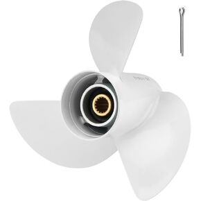 مروحة خارجية للقارب من الألومنيوم Youx Moto 13.5 x 15-K 6E5-45947-00-EL لـ Yamaha 60HP 70HP 75HP 80HP 85HP 90HP 115HP 130HP، 15 سنًا RH (3 شفرات) in Kuwait