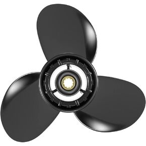 OEM Upgrade 10 3/8 x 13 (10 Spline Tooth) Upgrade Aluminum Outboard Motor Propeller fit Mercury Engines 9.9/15/18/20/25HP, OEM Parts No.48-19640A40, RH