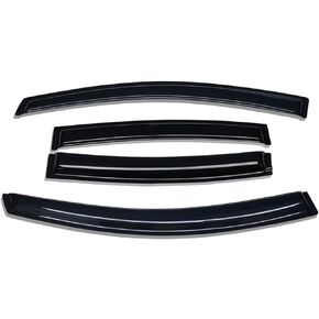 Lightronic WV94005 Outside-Mount Side Window Visor Deflector Rain Guard, Dark Smoke, 4-Pieces Set, Fits 2007-2012 Nissan Altima