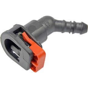 Dorman 800-134 Fuel Line Connector 3/8 In. Steel To 5/16 In. Nylon With 45 Degree Bend, 2 Pack