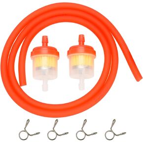 Gas Hose Line Fuel Filter Spring Clips for 110cc 50cc 125cc 150cc Kazuma Meerkat Redcat Falcon Taotao ATV Dirt Bike Scooter Quad twister 150 GTS Buggy Go Kart Parts Red