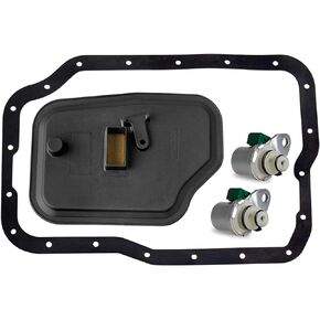 HERCOO 4F27E/FN4A-EL Transmission Shift Solenoid Kit with Filter Gasket XS4Z-7A098AB/FN01-21-500 Compatible with Ford Focus/Transit Connect, Mazda 3 5 6