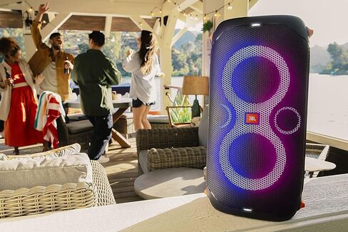 JBL PartyBox 110 - Portable Party Speaker with Built-in Lights, Powerful Sound and deep bass, Black & FLIP 5, Waterproof Portable Bluetooth Speaker, Black, Small in Saudi Arabia