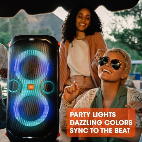 JBL PartyBox 110 - Portable Party Speaker with Built-in Lights, Powerful Sound and deep bass, Black & FLIP 5, Waterproof Portable Bluetooth Speaker, Black, Small in Saudi Arabia