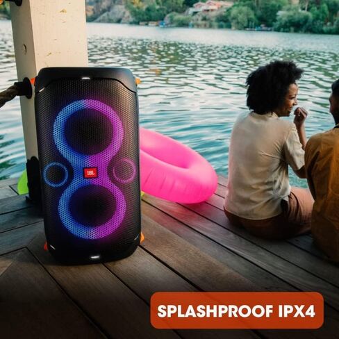 JBL PartyBox 110 - Portable Party Speaker with Built-in Lights, Powerful Sound and deep bass, Black & FLIP 5, Waterproof Portable Bluetooth Speaker, Black, Small in Saudi Arabia