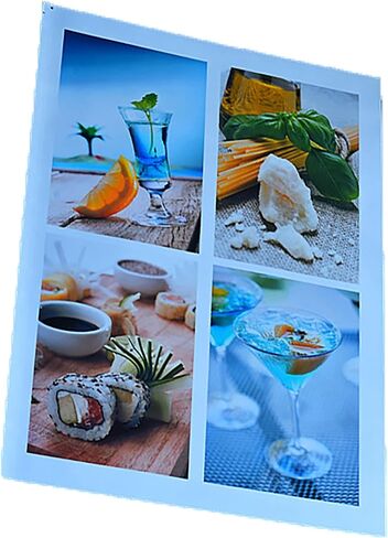 GLOSSY GOLD-20 Sheets A4 Size（8.26"x11.7") Printable Glossy Gold Vinyl Waterproof Sticker Paper Premium Adhesive Sheets Ink Dries Quickly For Inkjet/Laser Printer in Saudi Arabia