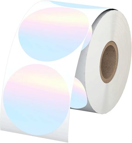Square Direct Thermal Labels Stickers Watercolor Thermal Printer Personalized Stickers 2 Inch Multi-Purpose Thermal Sticker Printer Labels for Small Business, Color Coding, Address 500 Pcs/Roll in Saudi Arabia