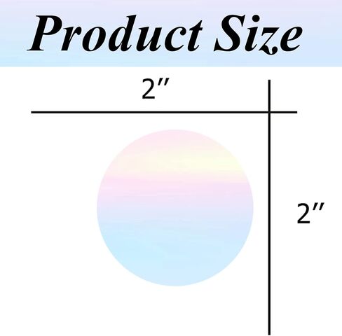 Square Direct Thermal Labels Stickers Watercolor Thermal Printer Personalized Stickers 2 Inch Multi-Purpose Thermal Sticker Printer Labels for Small Business, Color Coding, Address 500 Pcs/Roll in Saudi Arabia