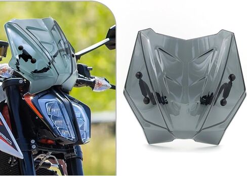 New 2018 2019 2020 2021 2022 Motorcycle Accessories Windshield Windscreen Visor Fits for 790DUKE 890DUKE 790 Duke 890 Duke Wind Deflectors (Smoke) in Saudi Arabia