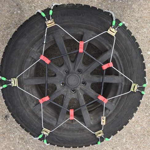 TireChain.com 275/40-21 سلاسل إطارات قطرية، تُباع كمجموعة مكونة من قطعتين in Saudi Arabia