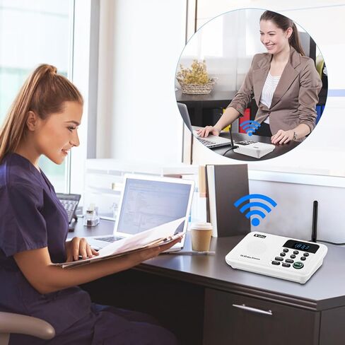 Wuloo Intercoms Wireless for Home 1 Mile Range 22 Channel 100 Digital Code Display Screen, Wireless Intercom System for Home House Business Office, Room to Room Intercom Communication (6 Packs, White) in Kuwait