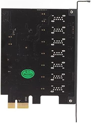 بطاقة توسيع PCIE ذات 7 منافذ USB 3.2 GEN1، نقل عالي السرعة بسرعة 5 جيجابت في الثانية PCI Express USB إضافة إلى بطاقة الكمبيوتر المكتبي وبطاقة توسيع PCIE إلى USB Universal للفوز بنظام التشغيل Linux in Kuwait