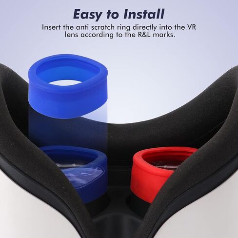 حلقة حماية عدسة الواقع الافتراضي متوافقة مع عدسة Oculus Quest 2/Quest 1 تمنع خدش عدسات النظارات وحلقات مضادة للخدش in Kuwait