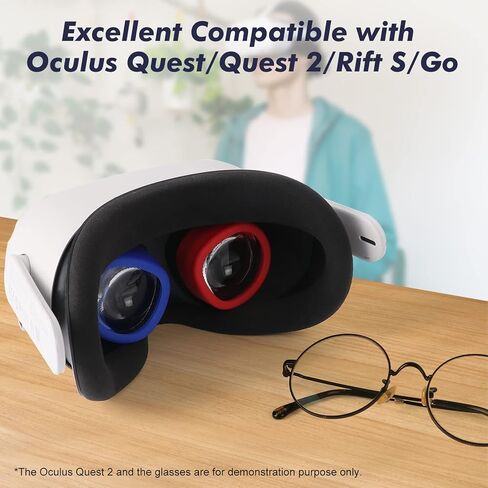 حلقة حماية عدسة الواقع الافتراضي متوافقة مع عدسة Oculus Quest 2/Quest 1 تمنع خدش عدسات النظارات وحلقات مضادة للخدش in Kuwait