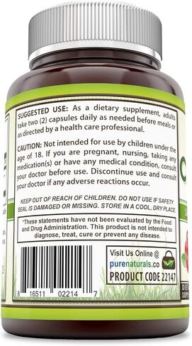 Pure Naturals Cranberry Extract, 475 mg 120 Capsules - Promotes Kidney Function - Helps Clean & Protect Urinary Tract - Helps Maintain Bladder Integrity in Saudi Arabia