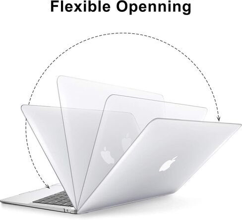 حافظة G JGOO متوافقة مع جهاز MacBook Air 13 بوصة 2021 2020 2019 2018 إصدار M1 A2337 A2179 A1932، حافظة صلبة من البلاستيك غير اللامع و50 قطعة من ملصقات الكمبيوتر المحمول وغطاء لوحة المفاتيح، أخضر منتصف الليل in Saudi Arabia